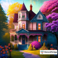 Thumbnail for Happy House Free Diamond Painting 