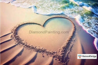 Thumbnail for Heart in the Sand Diamond Painting 