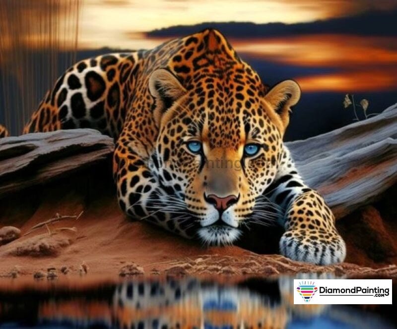 Jaguar Reflections Free Diamond Painting 