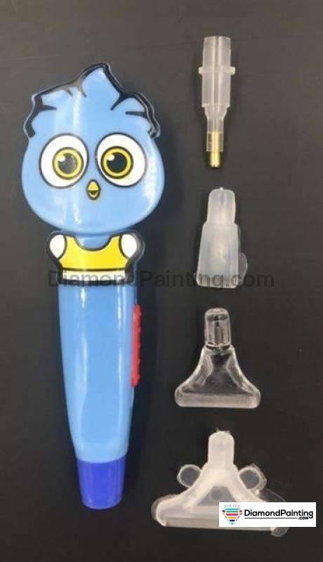 Lighted Diamond Ultra Pen - 4 Different Heads Free Diamond Painting Blue Boy 