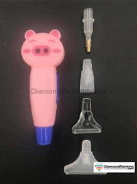 Thumbnail for Lighted Diamond Ultra Pen - 4 Different Heads Free Diamond Painting Pink Kitty 2 