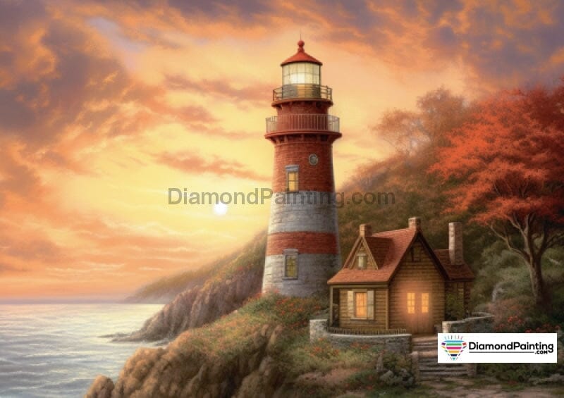 Lighthouse Shore Diamond Painting 