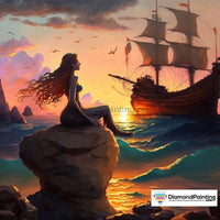 Thumbnail for Mermaid Pirate Dreams Painting With Diamonds Kit Free Diamond Painting 