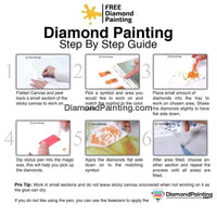 Thumbnail for My Day in the Flowers Diamond Painting Kit Free Diamond Painting 