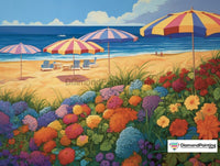 Thumbnail for Perfect Day at the Beach Free Diamond Painting 