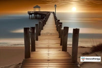 Thumbnail for Pier at Sunset Diamond Painting 