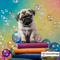 Thumbnail for Pug Library Free Diamond Painting 