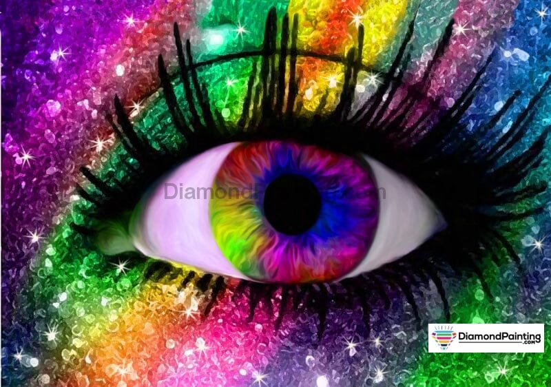 Rainbow Eye Free Diamond Painting 