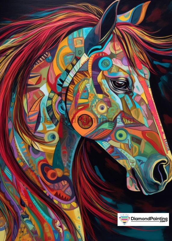 Rainbow Pony Free Diamond Painting 