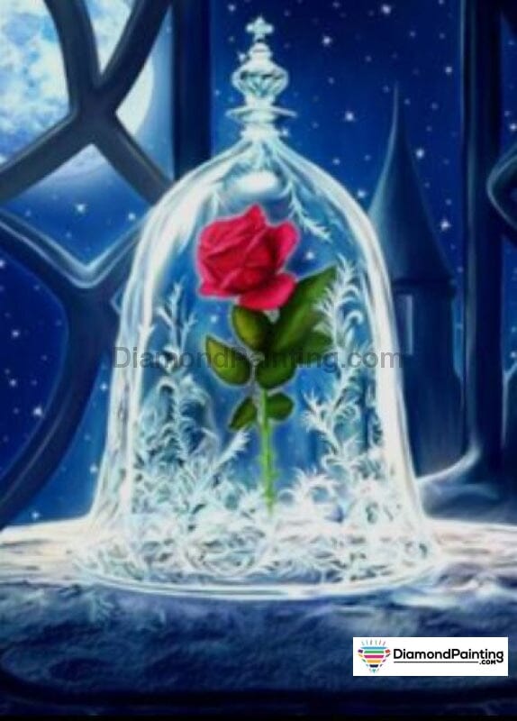 Red Rose Free Diamond Painting 