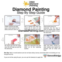 Thumbnail for Red White and Blue Butterfly Diamond Painting Kit Free Diamond Painting 