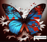 Thumbnail for Red White and Blue Butterfly Diamond Painting Kit Free Diamond Painting 
