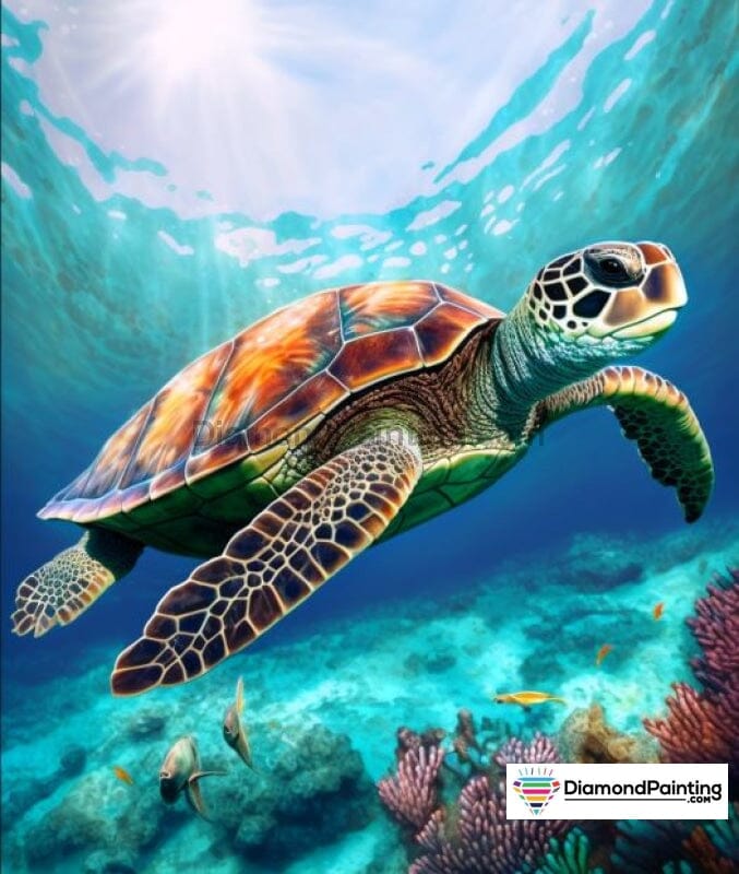 Sea Turtle Free Diamond Painting 