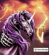 Thumbnail for Skull Unicorn Free Diamond Painting 