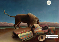 Thumbnail for Sleeping Gypsy by French Artist Henri Rousseau Free Diamond Painting 