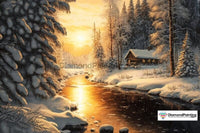 Thumbnail for Snow Covered Cabin Diamond Painting 