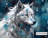 Thumbnail for Snow Wolf Nights Free Diamond Painting 