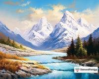 Thumbnail for Spring Mountain Stream Diamond Painting 