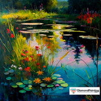 Thumbnail for Spring Pond Outdoor Nature Free Diamond Painting 