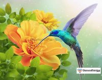 Thumbnail for Springtime Hummingbird Free Diamond Painting 