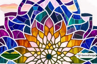 Thumbnail for Stained Glass Lotus Mandala Free Diamond Painting 