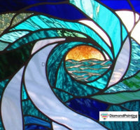 Thumbnail for Stained Glass Wave Free Diamond Painting 