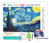 Thumbnail for Starry Night DIY Diamond Painting Kit Free Diamond Painting 