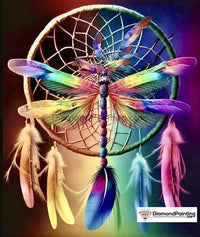 Thumbnail for The Dragonfly Dream Catcher Free Diamond Painting 