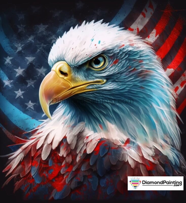 USA Eagle Patriotic DIY Free Diamond Painting 