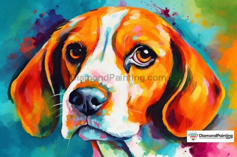 Watercolor Beagle Free Diamond Painting 