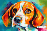 Thumbnail for Watercolor Beagle Free Diamond Painting 