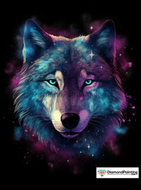 Thumbnail for Wolf In Stars Free Diamond Painting 
