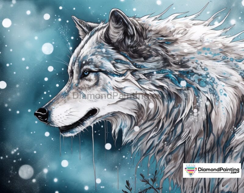 Wolf of Winter Free Diamond Painting 