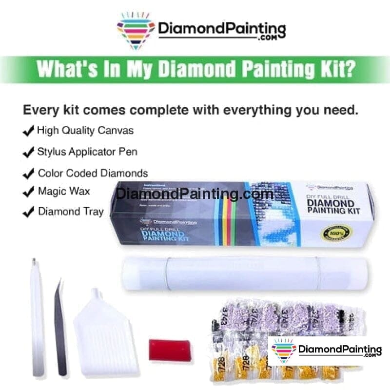 Wolves in the Moonlight Diamond Painting Kit For Adults Diamond Painting 